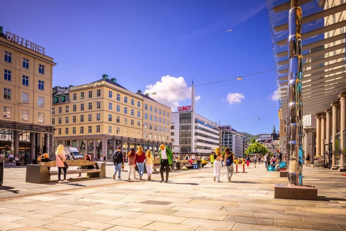 Dinbnb Apartments I Mid-City Luxury With Mini Balcony And Smart Tv & Sound System Bergen Eksteriør billede